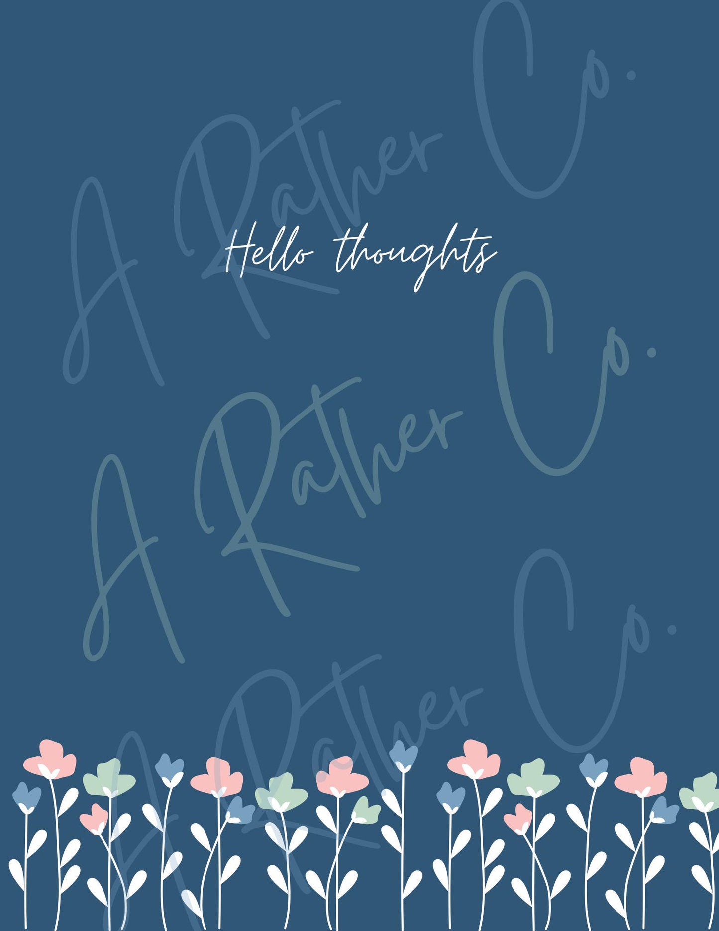 Hello Thoughts Notebook - DIGITAL