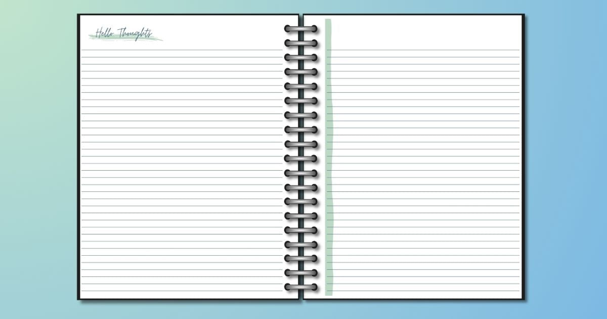 Simplified Hello Thoughts Notebook