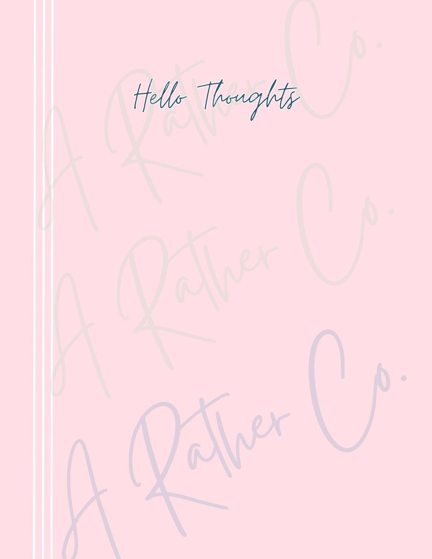 Hello Thoughts Notebook - DIGITAL
