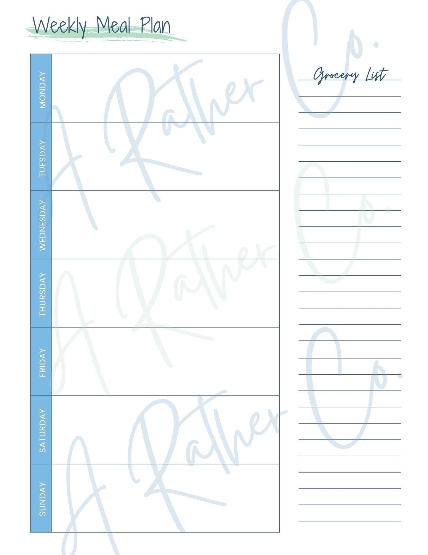 Hello Plans Monthly Undated Planner - DIGITAL