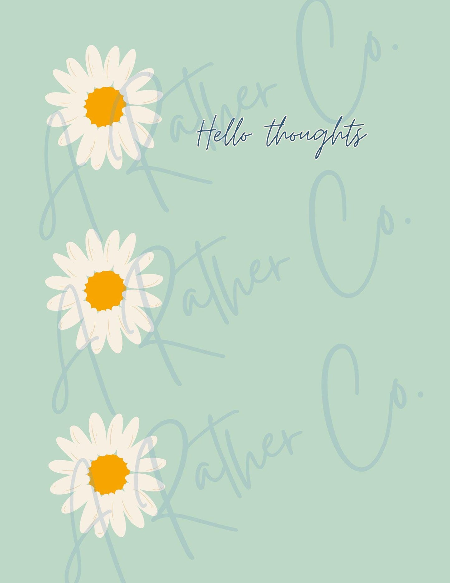 Hello Thoughts Notebook - DIGITAL