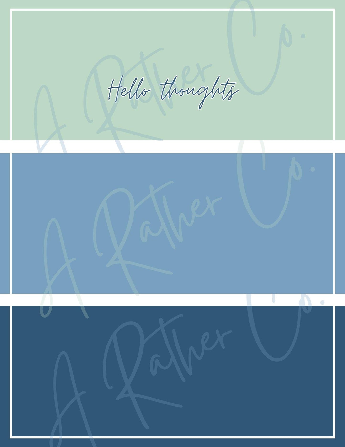 Hello Thoughts Notebook