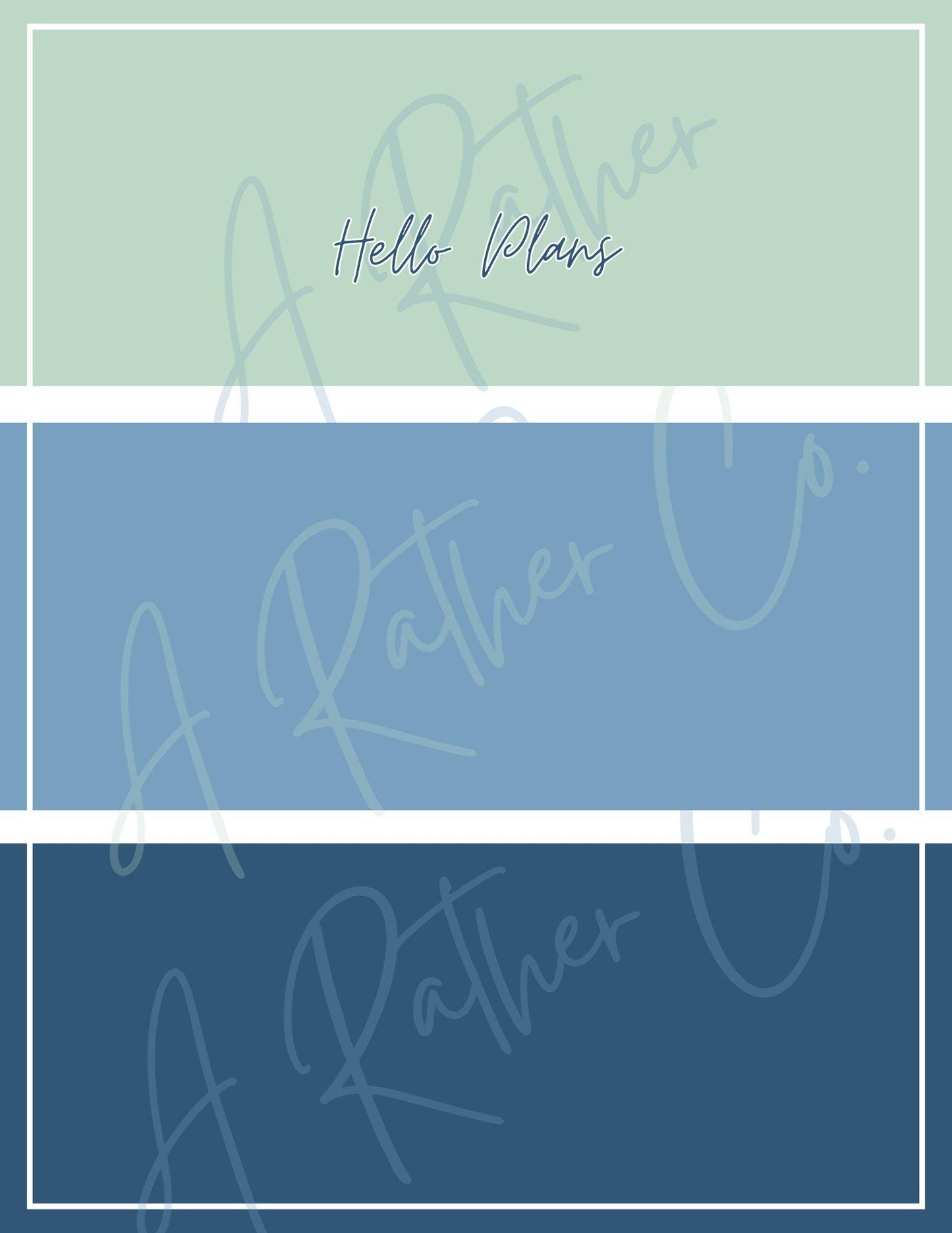 Hello Plans Monthly Planner - Undated
