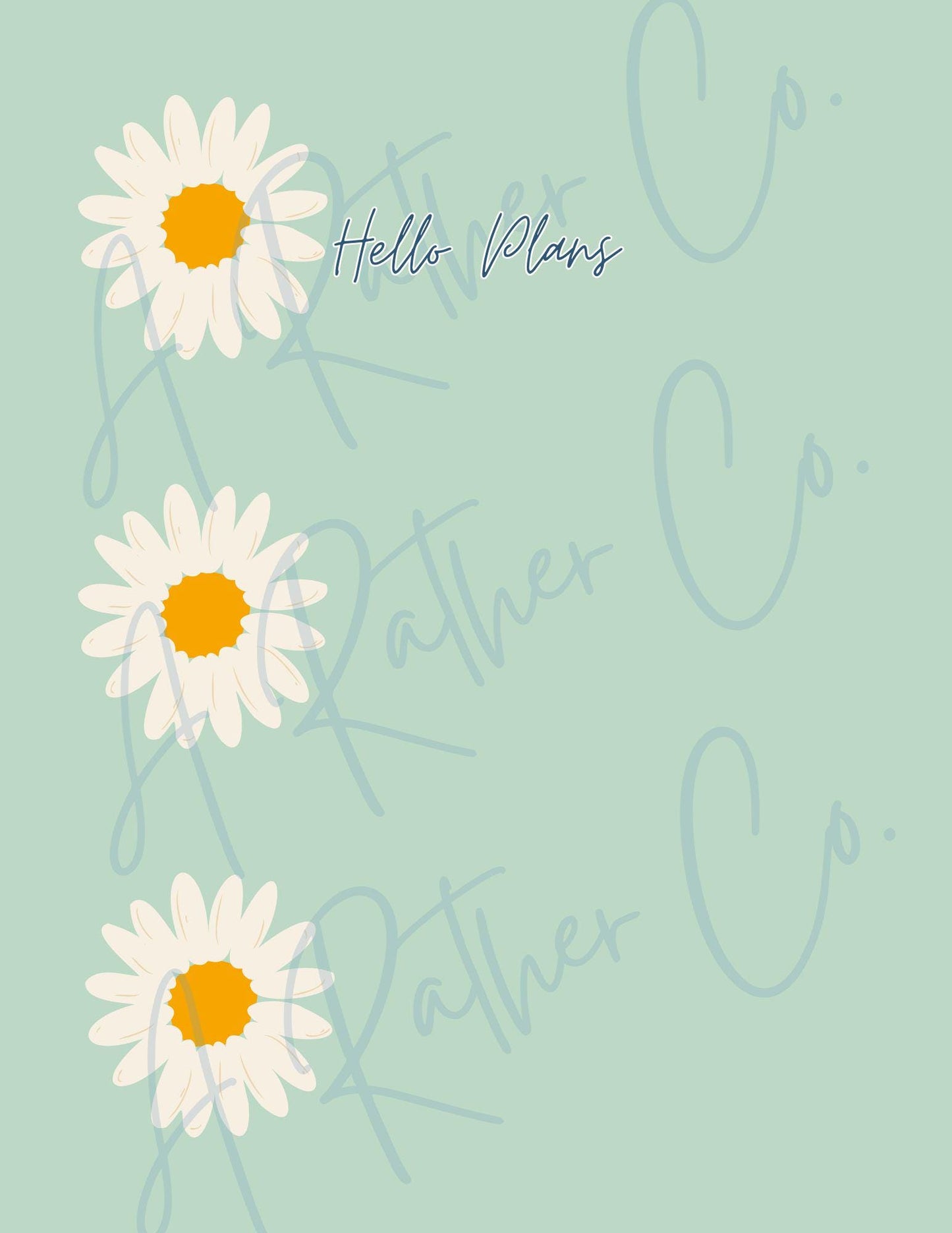 Hello Plans Monthly Planner - Undated