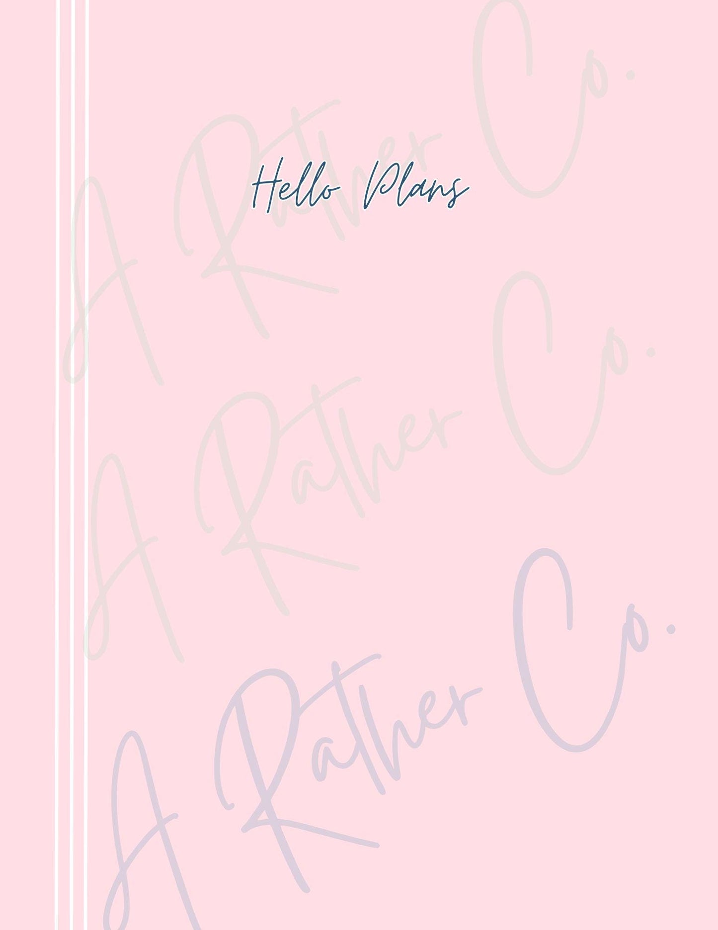 Hello Plans Monthly Planner - Undated